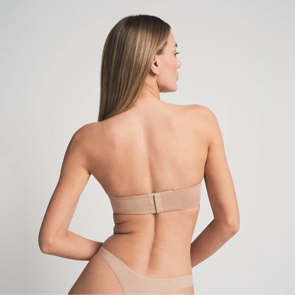 Skims Ultimate Strapless Pushup Bra Clay Size 36D - Picture 2 of 10